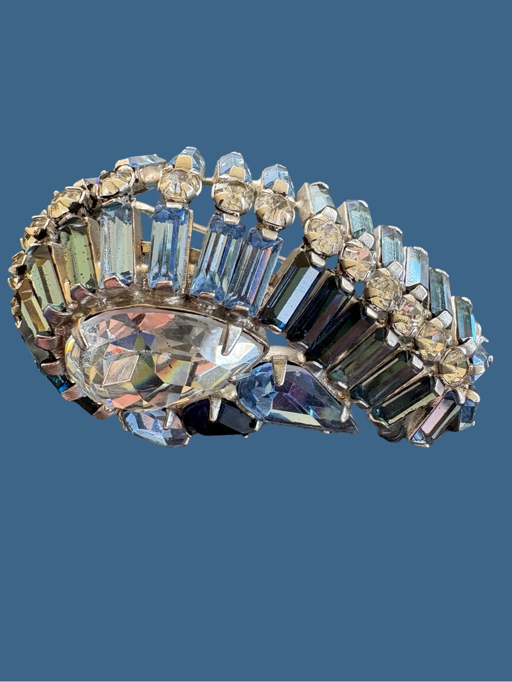 Vintage Hattie Carnegie Crystal Teardrop Brooch
